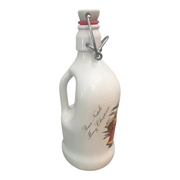 Vintage German Christmas Santa Beer Bottle 8" Franz Joseph Jubelfest Stein Jug - Picture 2 of 8